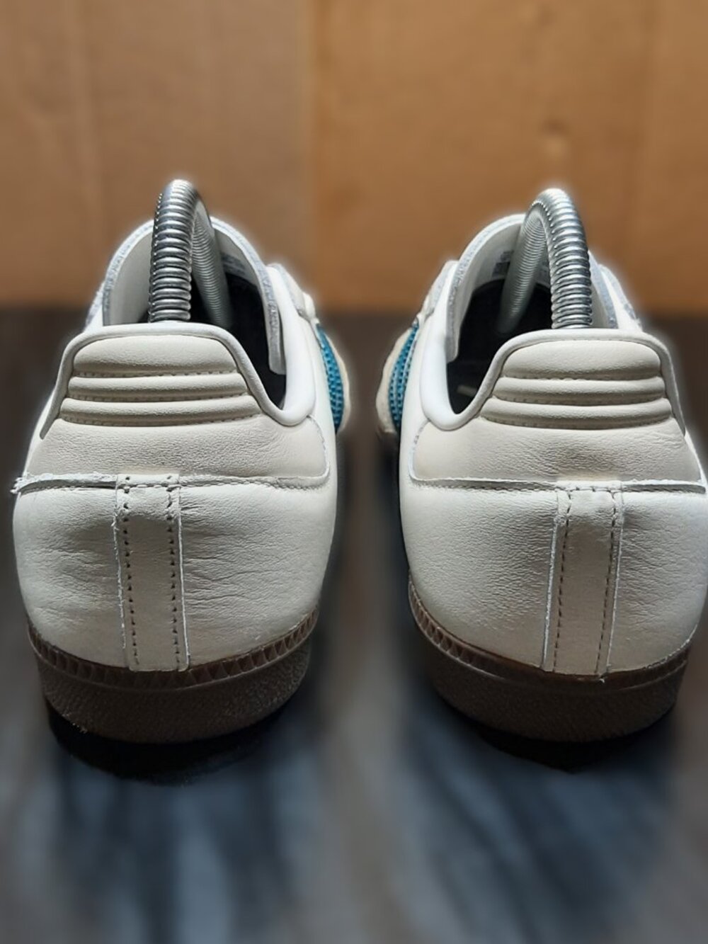 Adidas Samba Women’s Size 9 OG Cloud White Cream Legacy Teal Sneakers IG1963 - Picture 7 of 16